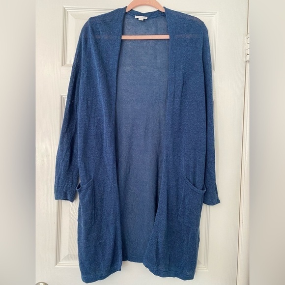 J.jill Linen Blend Open Front Cardigan Size Small - Picture 1 of 5